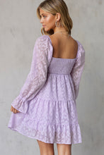 Load image into Gallery viewer, Libby Leopard Applique Flounce Sleeve Smocked Tiered Dress