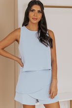 Load image into Gallery viewer, Tia Layered Sleeveless Round Neck Romper
