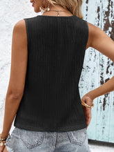 Load image into Gallery viewer, Elaia Textured V-Neck Tank Top