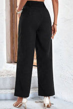 Load image into Gallery viewer, Bari Belted High-Rise Wide Leg Pants