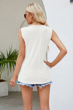 Load image into Gallery viewer, Sarah Spliced Lace V-Neck Tank