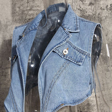 Load image into Gallery viewer, Toni Tone Cross Denim Vest