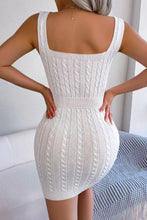 Load image into Gallery viewer, Euphrasia Cable-Knit Sleeveless Mini Dress
