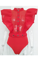 Load image into Gallery viewer, Melinda Ruffled Bodysuit