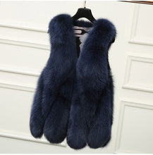 Load image into Gallery viewer, Annita Long Faux Fur Gilet
