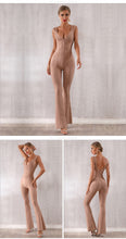 Load image into Gallery viewer, Long Bandage V-Neck Jumpsuit