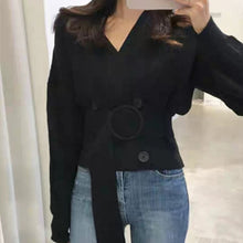 Load image into Gallery viewer, Oh Gloria V-neck Belted Cardigan