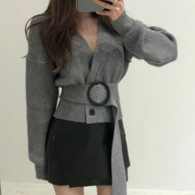Load image into Gallery viewer, Oh Gloria V-neck Belted Cardigan