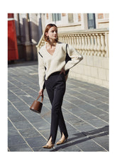 Load image into Gallery viewer, Black Bottom Split Trousers