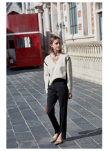 Load image into Gallery viewer, Black Bottom Split Trousers