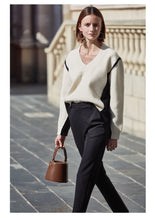 Load image into Gallery viewer, Black Bottom Split Trousers