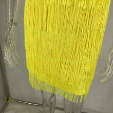 Load image into Gallery viewer, Backless Tassel Halter Dress