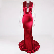 Load image into Gallery viewer, Devin Satin Mermaid Dress