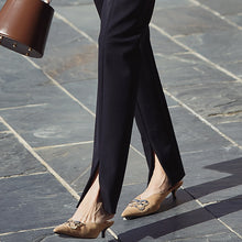 Load image into Gallery viewer, Black Bottom Split Trousers