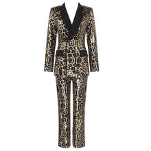 Load image into Gallery viewer, Sequin Leopard Suit