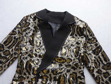 Load image into Gallery viewer, Sequin Leopard Suit