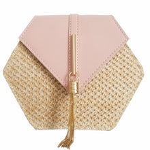 Load image into Gallery viewer, Hexagon Woven Leather Handbag