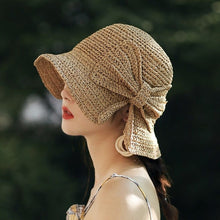 Load image into Gallery viewer, Lav Straw Hat With Bow