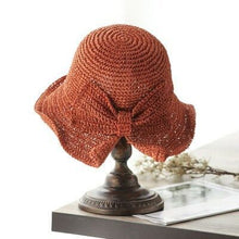 Load image into Gallery viewer, Lav Straw Hat With Bow