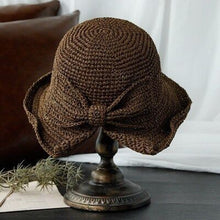 Load image into Gallery viewer, Lav Straw Hat With Bow