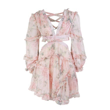 Load image into Gallery viewer, Backless Deep V-neck Chiffon Dresses