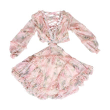 Load image into Gallery viewer, Backless Deep V-neck Chiffon Dresses