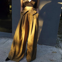 Load image into Gallery viewer, High Waist Loose Pleated Wide Leg Pants