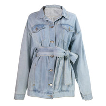Load image into Gallery viewer, Decon Denim Belted Jacket