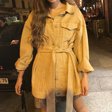 Load image into Gallery viewer, Decon Denim Belted Jacket