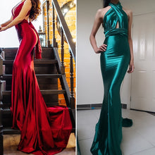 Load image into Gallery viewer, Devin Satin Mermaid Dress