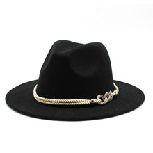 Load image into Gallery viewer, Gold Braided Fedora
