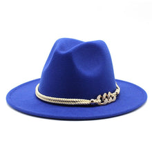 Load image into Gallery viewer, Gold Braided Fedora