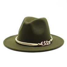 Load image into Gallery viewer, Gold Braided Fedora