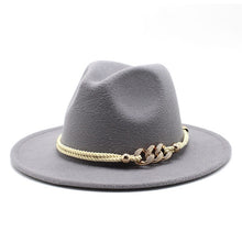 Load image into Gallery viewer, Gold Braided Fedora