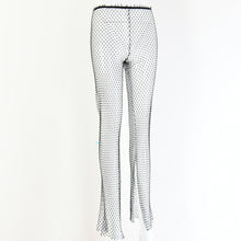 Load image into Gallery viewer, Diamonte Fishnet Wide Leg Trousers