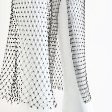 Load image into Gallery viewer, Diamonte Fishnet Wide Leg Trousers