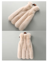 Load image into Gallery viewer, Annita Long Faux Fur Gilet