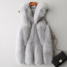 Load image into Gallery viewer, Annita Long Faux Fur Gilet