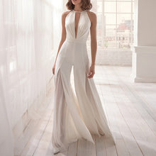 Load image into Gallery viewer, O-Neck Sleeveless High Waist Wide Leg Jumpsuit