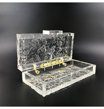Load image into Gallery viewer, Clear Ice Evening Clutch