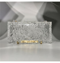 Load image into Gallery viewer, Clear Ice Evening Clutch