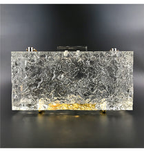 Load image into Gallery viewer, Clear Ice Evening Clutch
