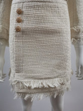 Load image into Gallery viewer, Opulent Tweed Tassel Skirt Suit