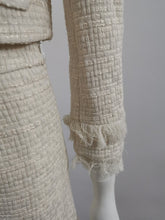 Load image into Gallery viewer, Opulent Tweed Tassel Skirt Suit