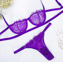 Load image into Gallery viewer, Ezra Half Cup Lace Bra and Panty