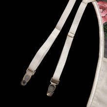 Load image into Gallery viewer, Mesh White Floral 3 Piece Lingerie