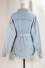 Load image into Gallery viewer, Decon Denim Belted Jacket