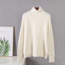 Load image into Gallery viewer, Cashmere Blend Turtle Neck Sweater