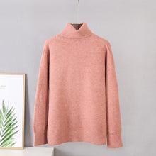 Load image into Gallery viewer, Cashmere Blend Turtle Neck Sweater