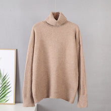 Load image into Gallery viewer, Cashmere Blend Turtle Neck Sweater